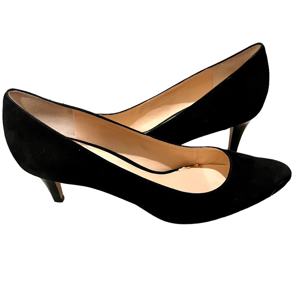 Black Suede Cole Haan Pumps Size 11 Classic Style